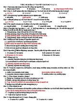 Câu hỏi trắc nghiệm Chương VII - Môn Vật lý Lớp 12